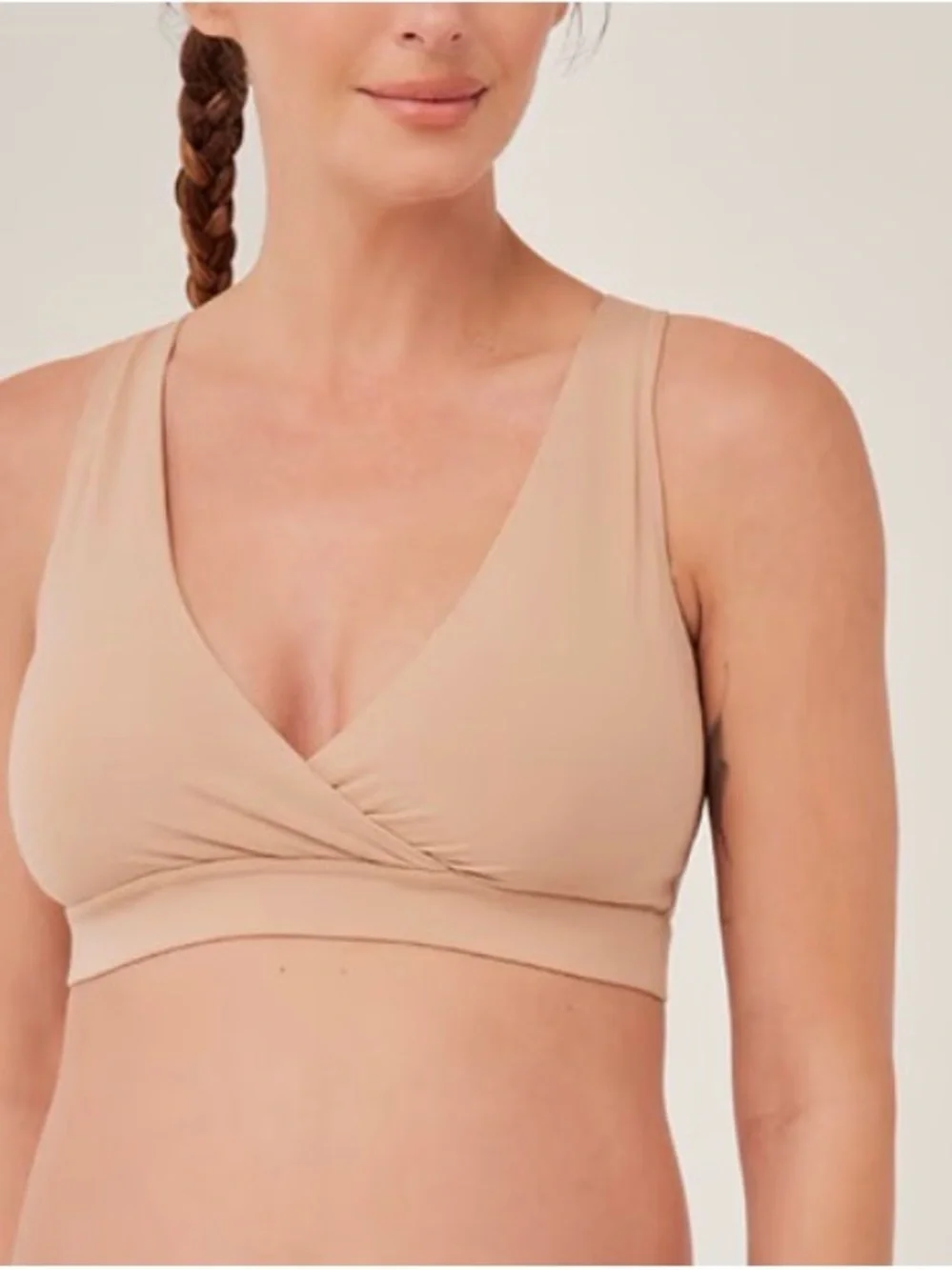 Pact-Nude Maternity Nursing Bralette - Soft Support - Picture 1 of 6